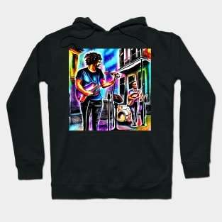 Musicians Performing In The French Quarter Of New Orleans Hoodie